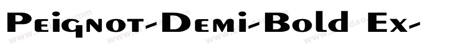 Peignot-Demi-Bold Ex字体转换